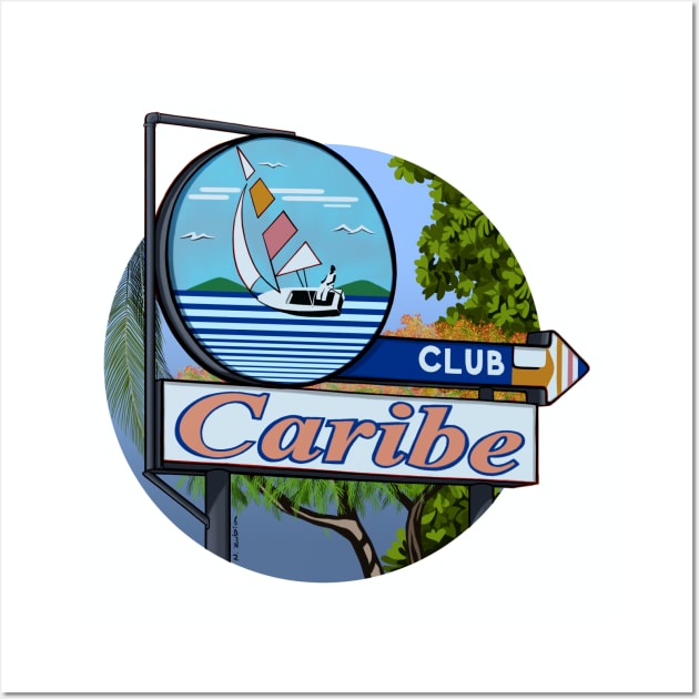 Club Caribe Wall Art by NelidaZubia